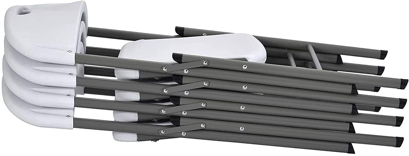 Rental White Outdoor Plastic Folding Chair