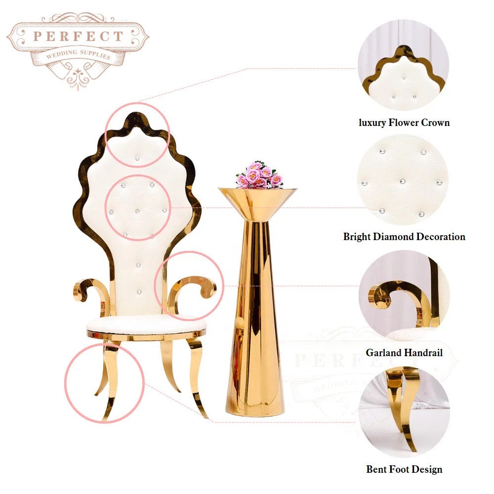 Rental Wedding Banquet Throne Chair