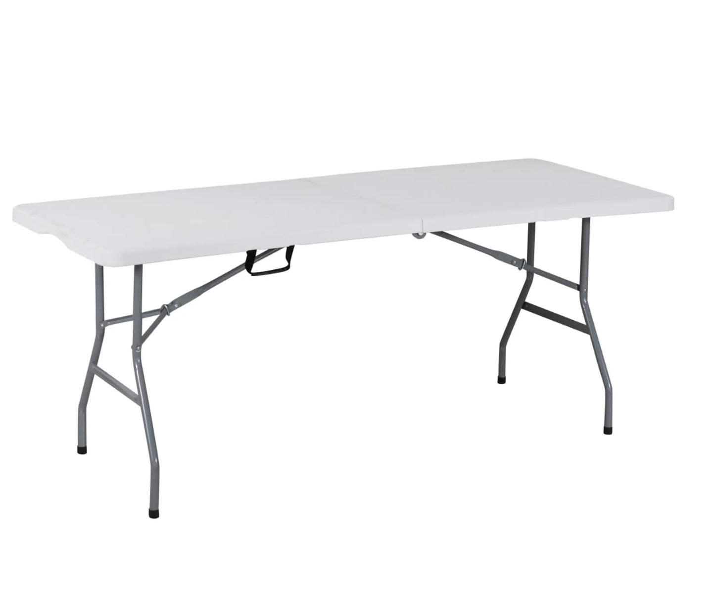 Rental White Outdoor Rectangular Plastic Folding Table