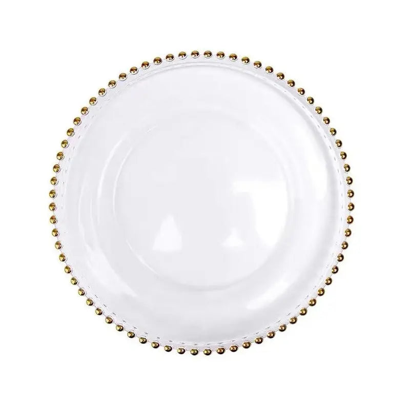 FraSyl Beaded Charger Plate Rental