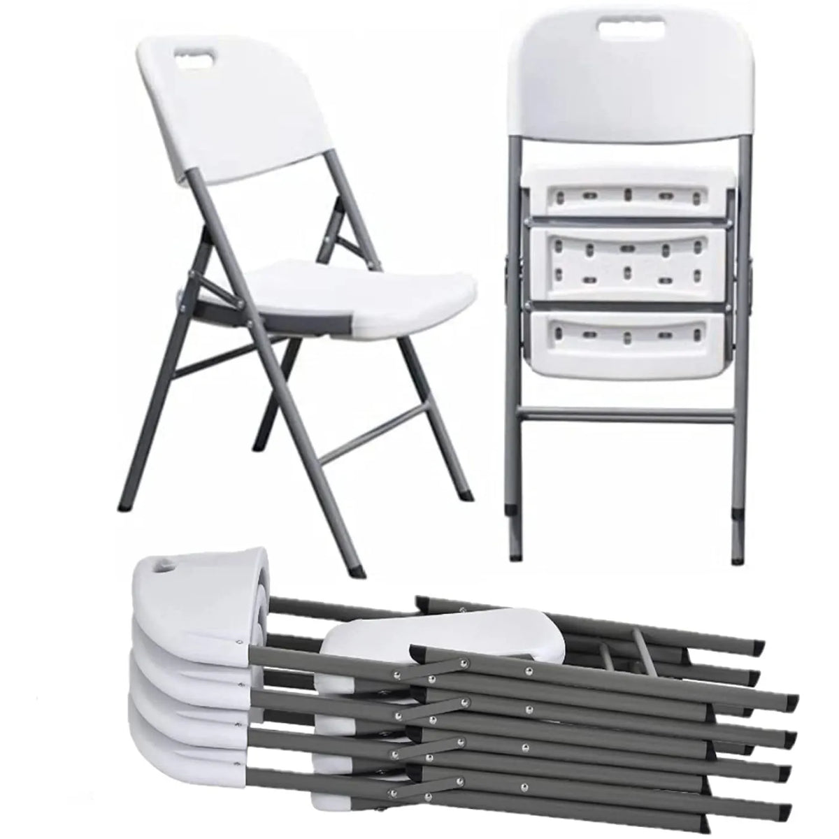 FraSyl White Folding Chair Rental