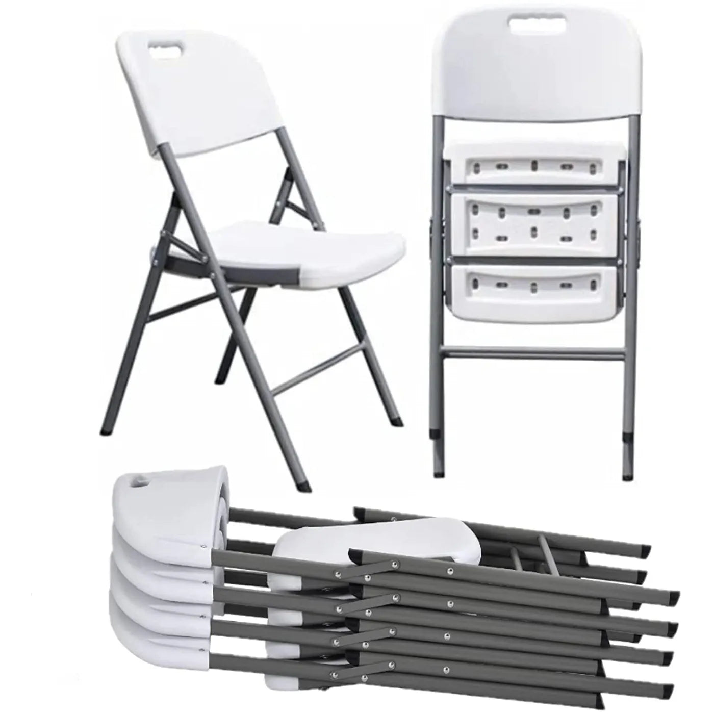 FraSyl White Folding Chair Rental