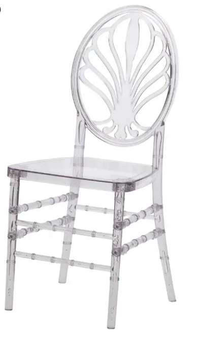 FraSyl Clear Chiavari Chair Rental, Crystal Acrylic Banquet Chair for Weddings & Events