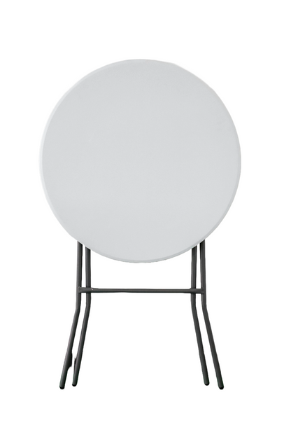 FraSyl Round Cocktail Table Rental, Folding High-Top Bar Table