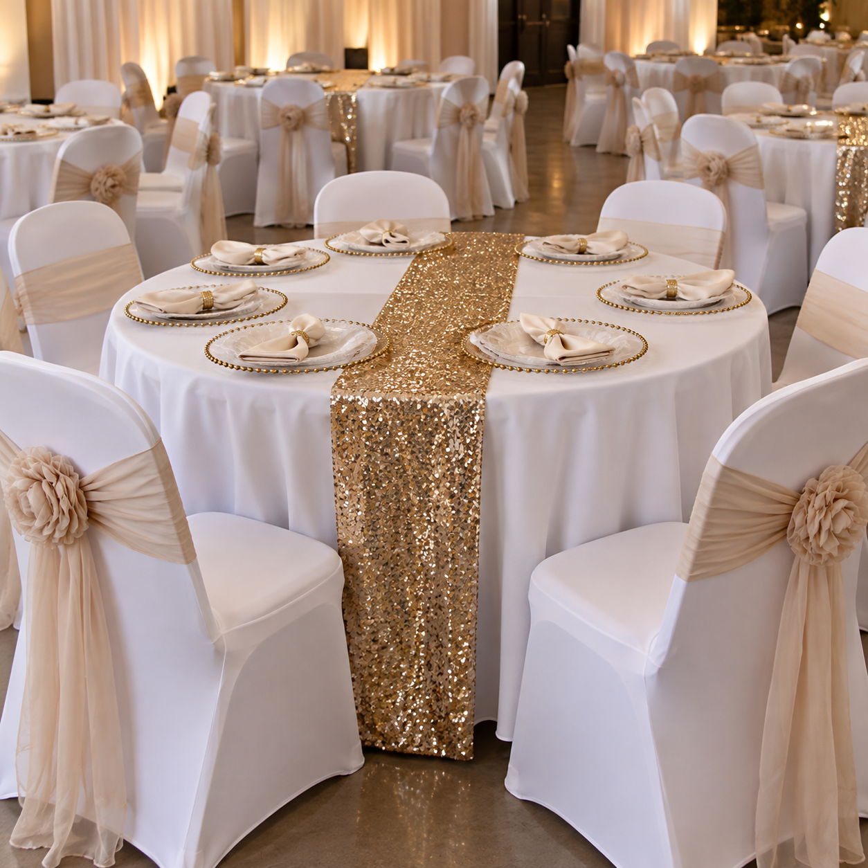 FraSyl Wedding Reception Package setup